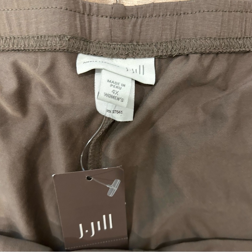 J Jill light brown ankle leggings 4X - Picture 5 of 6